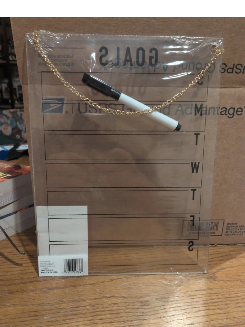 Clear Dry Erase Weekly Memo Board by